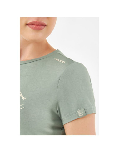 T-shirt damski viking lenta bamboo light lady zielony