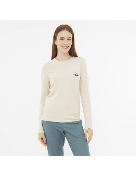 Longsleeve damski viking escalante lady bamboo beżowy