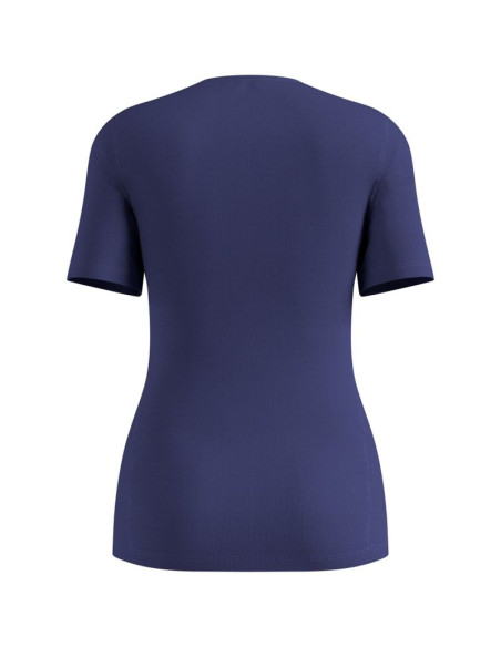 Bielizna termoaktywna z długim rękawem odlo bl top crew neck s/s active warm niebieska
