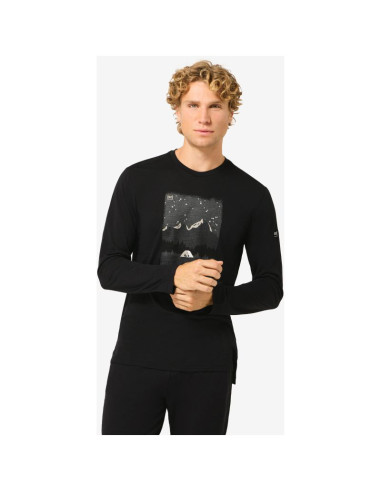 Longsleeve męski super.natural m outdoor nights ls czarny