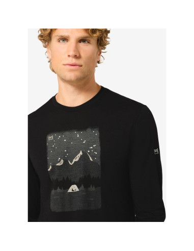 Longsleeve męski super.natural m outdoor nights ls czarny