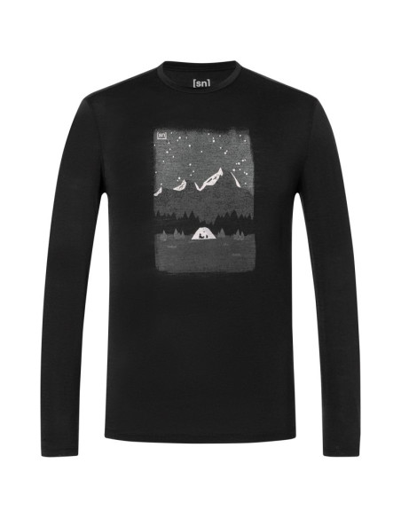 Longsleeve męski super.natural m outdoor nights ls czarny