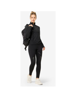 Longsleeve termoaktywny damski super.natural w sierra140 pocket zip 1/4 czarna