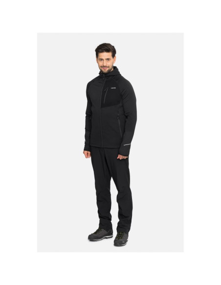 Bluza męska viking arbaz man polartec z kapturem czarna