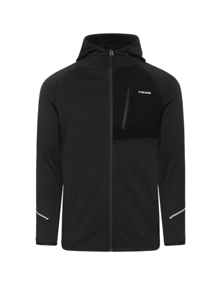 Bluza męska viking arbaz man polartec z kapturem czarna