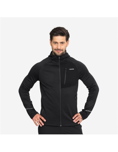 Bluza męska viking arbaz man polartec z kapturem czarna