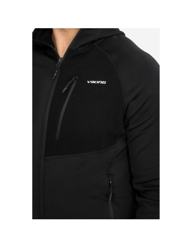 Bluza męska viking arbaz man polartec z kapturem czarna