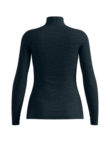 Koszulka termoaktywna z długim rękawem damska odlo merino 200 bl top turtle neck l/s half zip granatowa