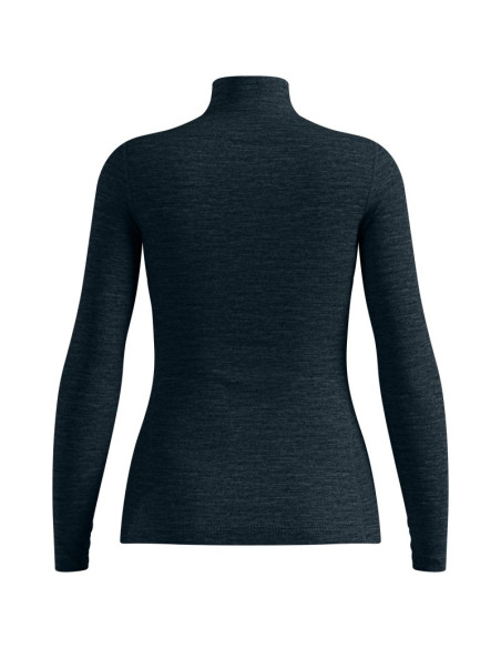 Koszulka termoaktywna z długim rękawem damska odlo merino 200 bl top turtle neck l/s half zip granatowa