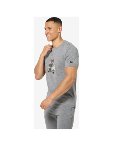 Koszulka męska super.natural m carski tee szara