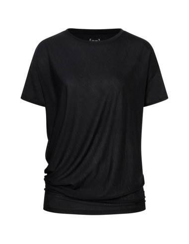 Koszulka z krótkim rękawem damska super.natural w yoga loose tee czarna