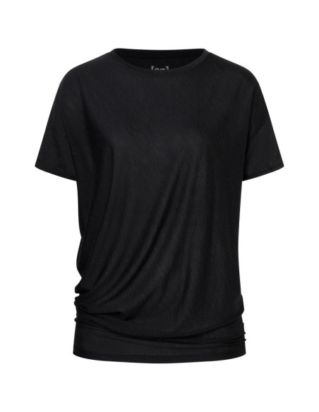Koszulka z krótkim rękawem damska super.natural w yoga loose tee czarna