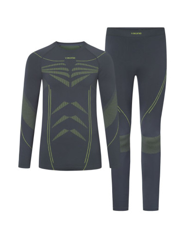 Bielizna męska viking rocket man set szaro żółta