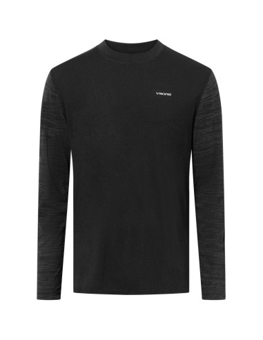 Bielizna męska viking novena man longsleeve merino czarna