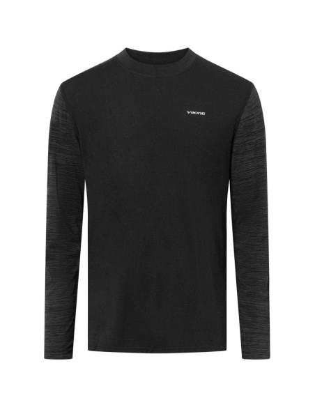 Bielizna męska viking novena man longsleeve merino czarna