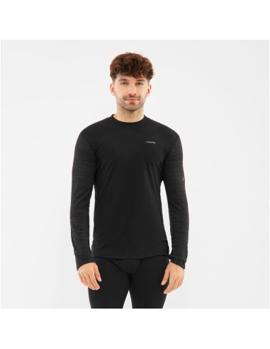 Bielizna męska viking novena man longsleeve merino czarna