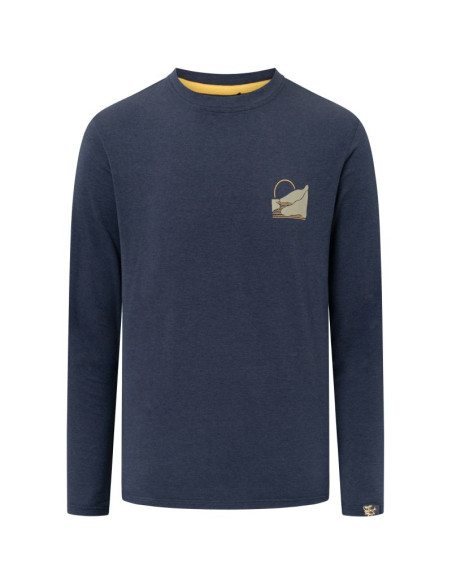 Longsleeve męski viking escalante man bamboo granatowy