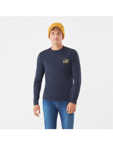 Longsleeve męski viking escalante man bamboo granatowy