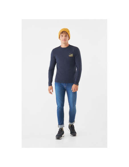 Longsleeve męski viking escalante man bamboo granatowy