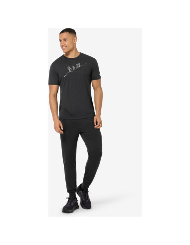 Koszulka z krótkim rękawem męska super.natural m hiking tee czarna