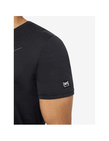 Koszulka z krótkim rękawem męska super.natural m hiking tee czarna