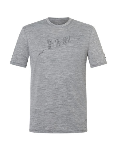 Koszulka z krótkim rękawem męska super.natural m hiking tee szara
