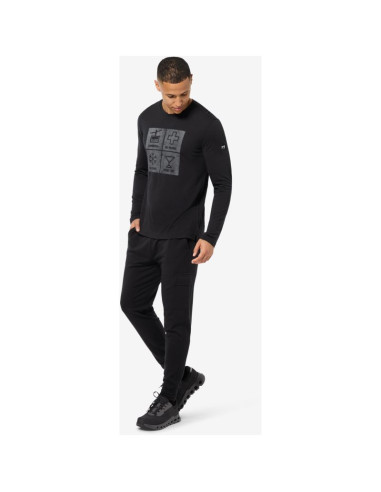 Longsleeve super.natural m swiss lodge ls czarny