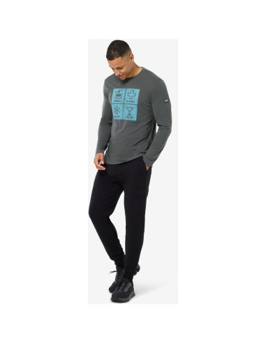 Longsleeve super.natural m swiss lodge ls szary
