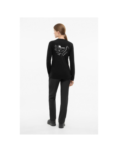 Longsleeve damski viking andali lady merino czarny