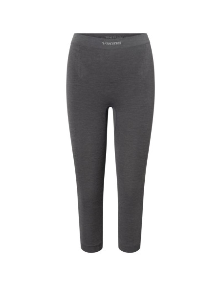 Bielizna damska viking tende lady pants 3/4 primaloft cashmere szara