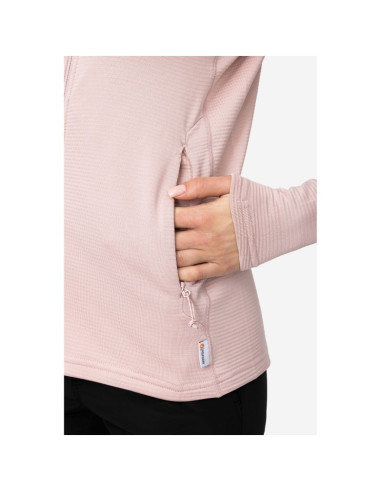 Bluza damska viking birger lady rozpinana z kapturem różowa