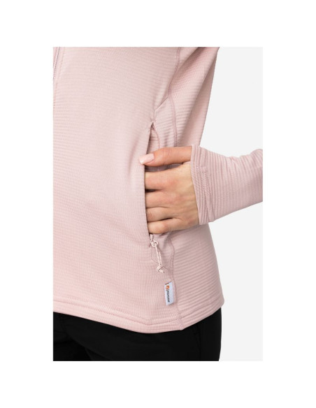 Bluza damska viking birger lady rozpinana z kapturem różowa