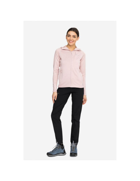 Bluza damska viking birger lady rozpinana z kapturem różowa