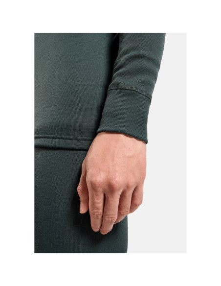 Bielizna termoaktywna z długim rękawem odlo bl top crew neck l/s active warm zielona