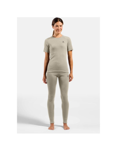 Bielizna termoaktywna z długim rękawem odlo bl top crew neck s/s active warm szara