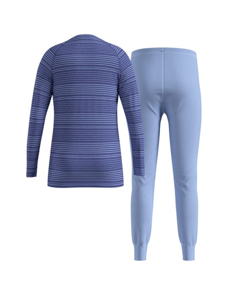 Bielizna termoaktywna - zestaw odlo set long active warm set niebieska