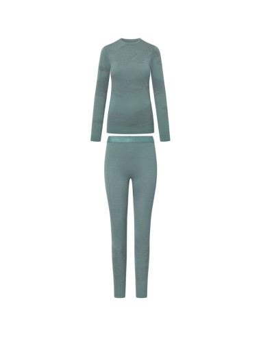 Bielizna damska viking gasher lady set merino zielona