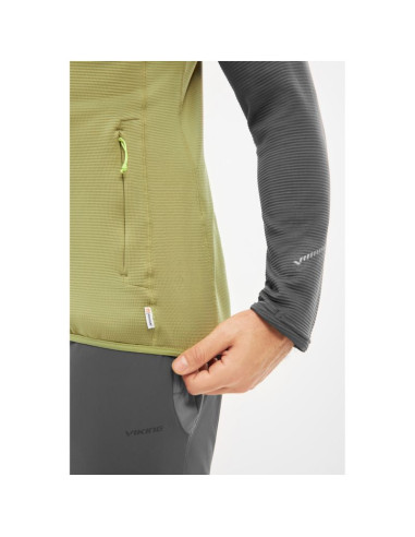 Bluza męska viking birger man rozpinana zielono szara