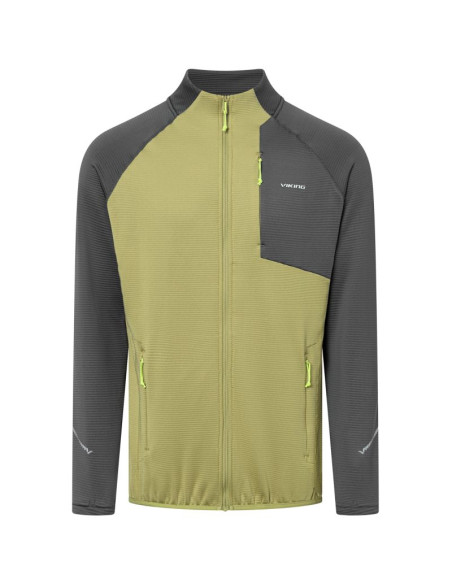 Bluza męska viking birger man rozpinana zielono szara