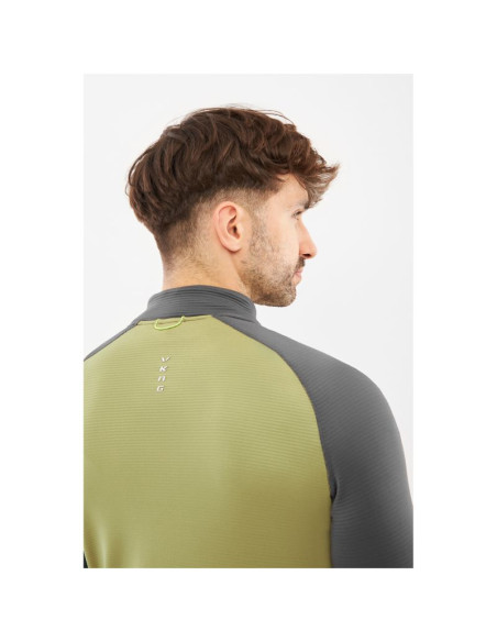 Bluza męska viking birger man rozpinana zielono szara