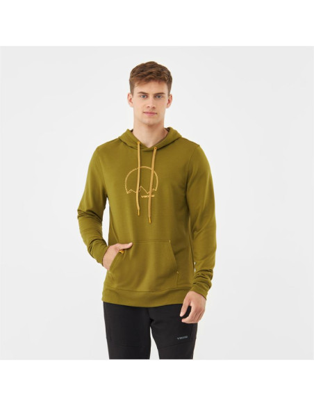Bluza męska viking panaka hoodie bamboo man z kapturem zielona