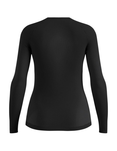 Koszulka termoaktywna damska odlo performance warm bl top crew neck l/s czarna