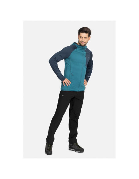Bluza męska viking birger man rozpinana z kapturem niebiesko granatowa
