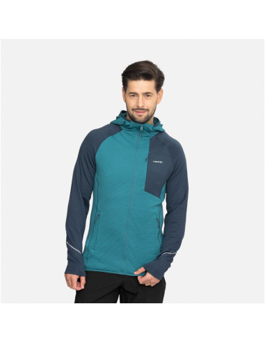 Bluza męska viking birger man rozpinana z kapturem niebiesko granatowa