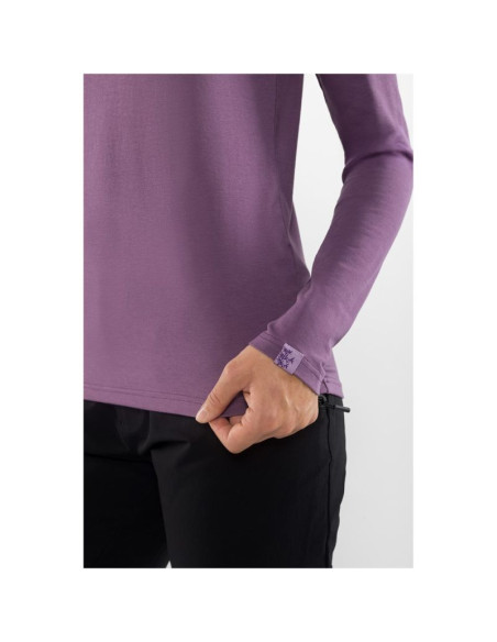 Longsleeve damski viking escalante lady bamboo fioletowy