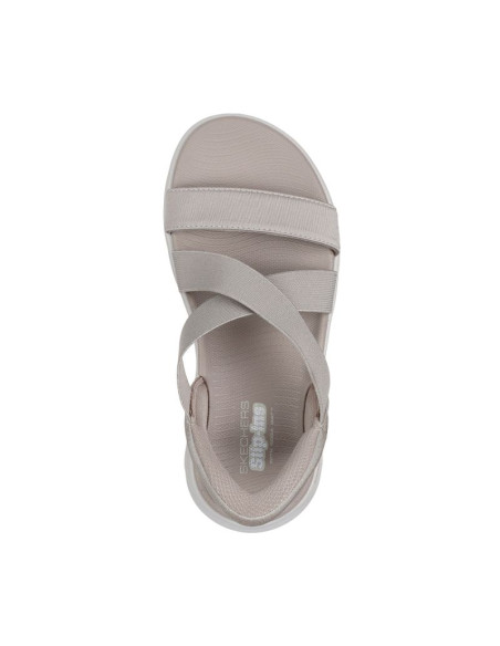 Skechers damskie sandały go walk flex sandal glimmer up 141489 tpe