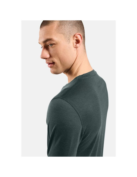Bielizna termoaktywna z długim rękawem odlo bl top crew neck l/s merino 200 zielona