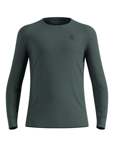 Bielizna termoaktywna z długim rękawem odlo bl top crew neck l/s merino 200 zielona