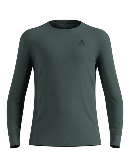 Bielizna termoaktywna z długim rękawem odlo bl top crew neck l/s merino 200 zielona