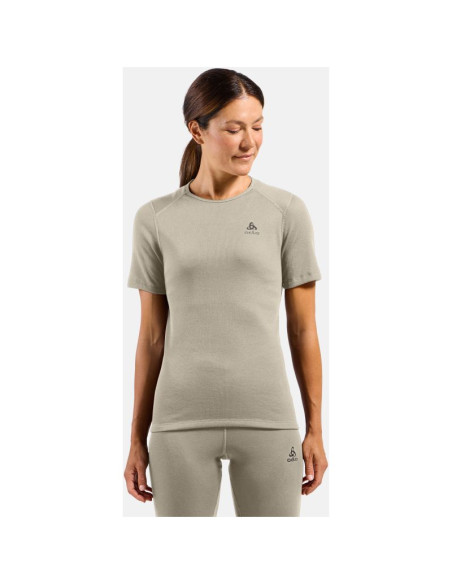 Bielizna termoaktywna z długim rękawem odlo bl top crew neck s/s active warm szara